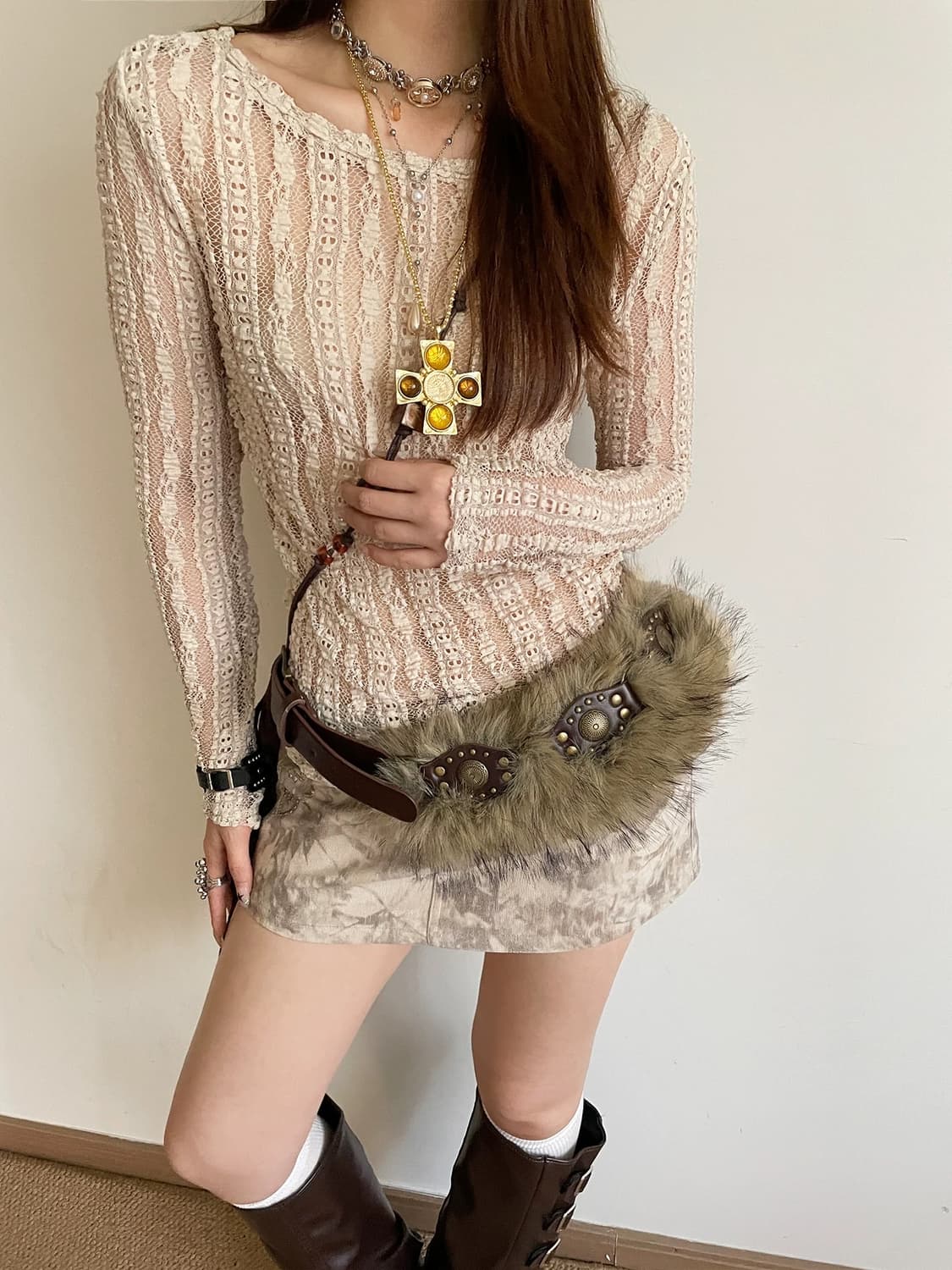 퍼리 Y2K 벨트 상품이미지4