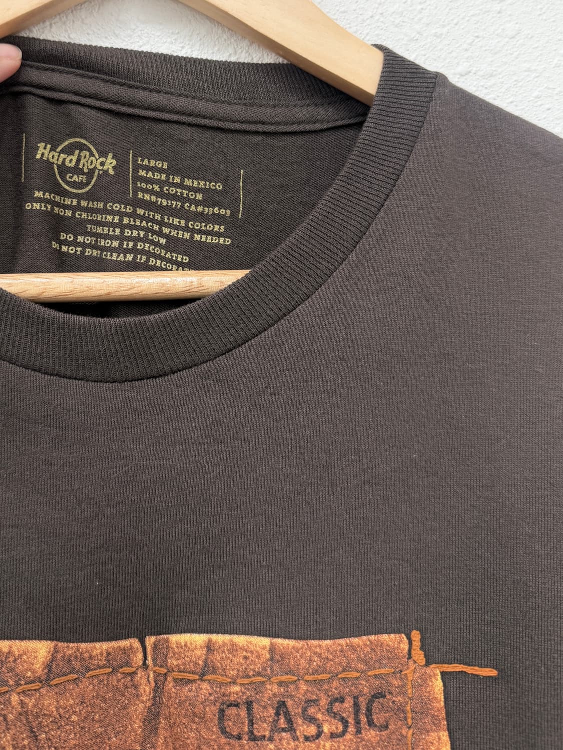 하드락카페 뉴올리언스 빈티지 프린팅 반팔 티셔츠 상품이미지3