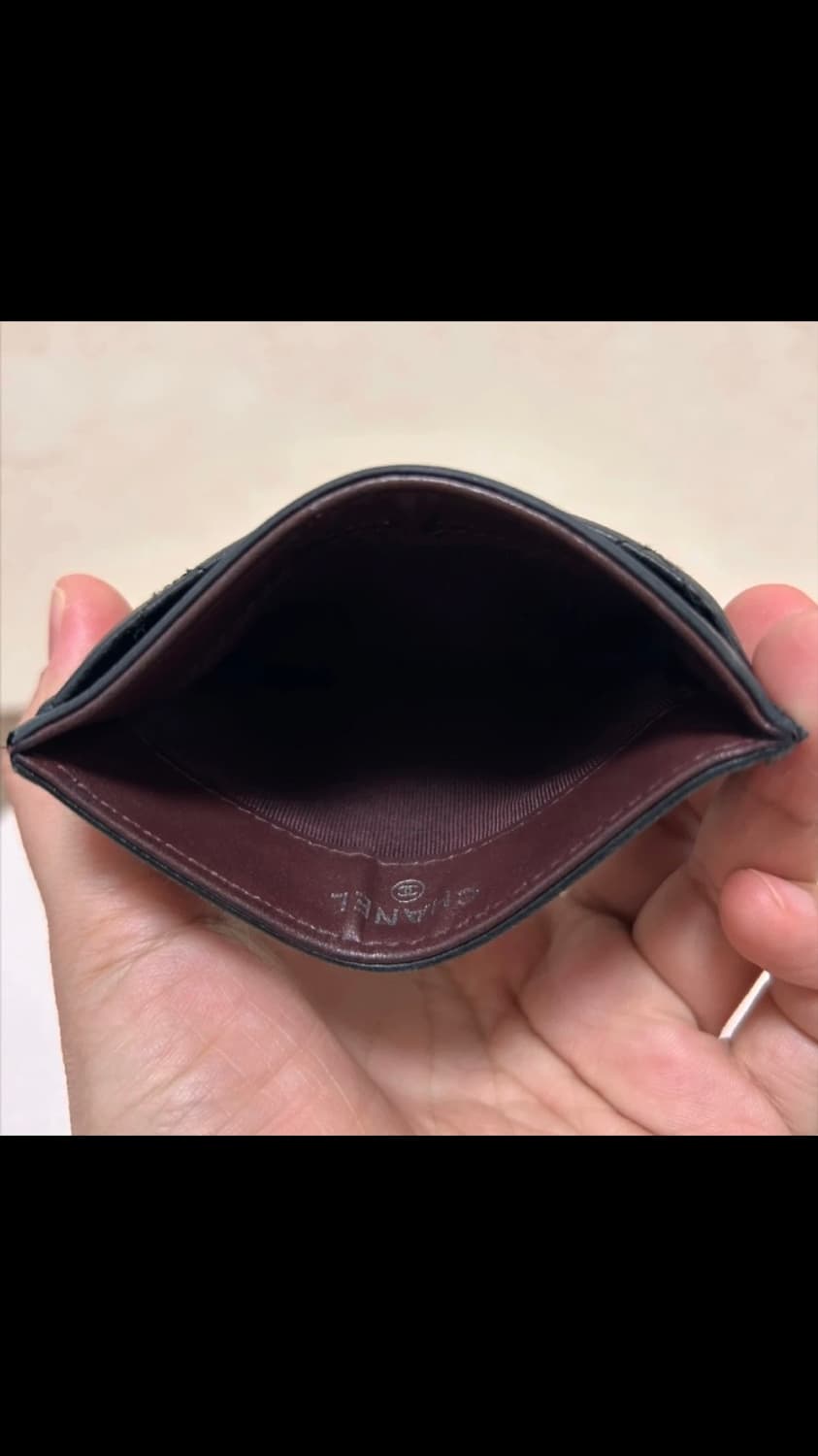 샤넬 카드지갑 블랙 금장 상품이미지10