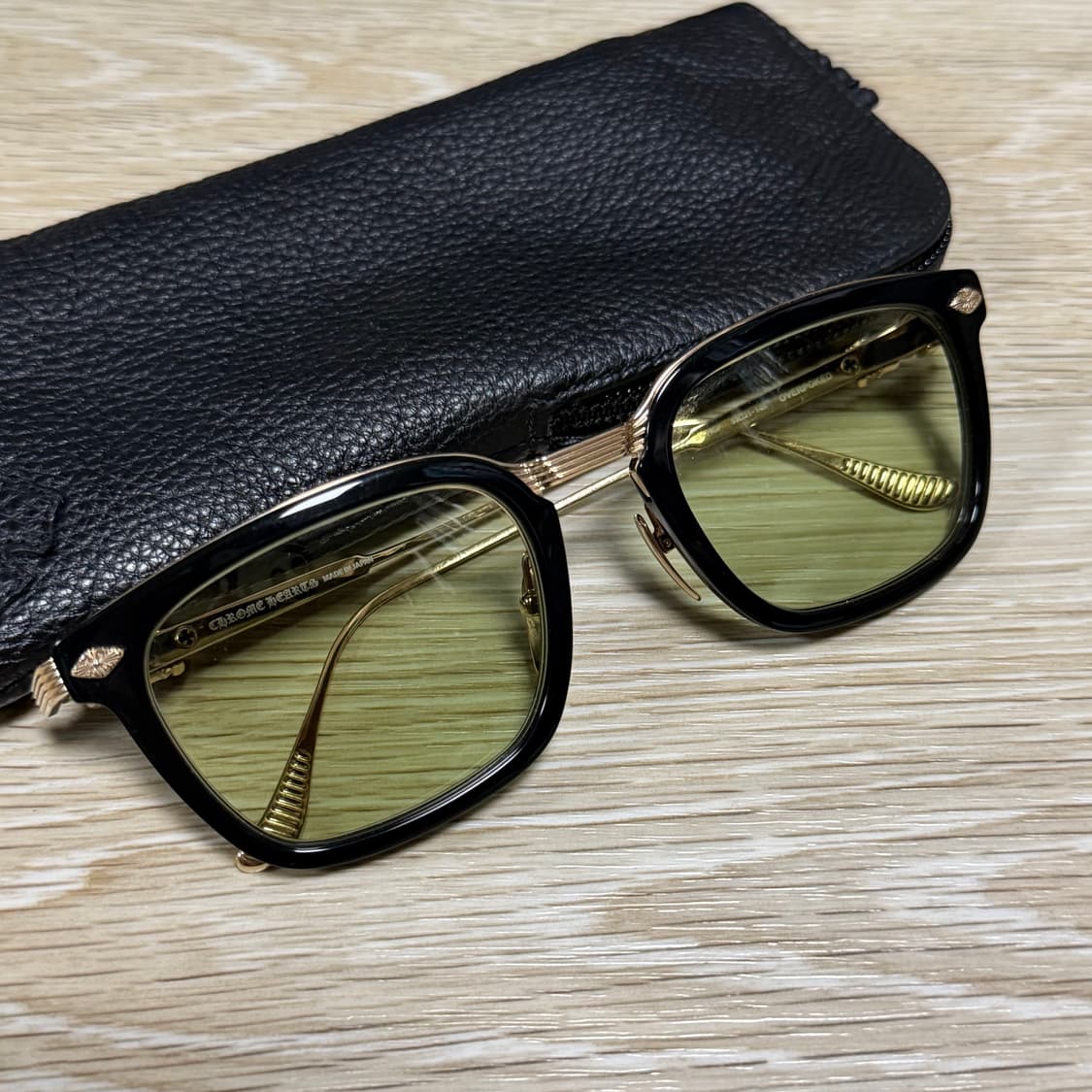 [S+급/53mm] 크롬하츠 오버포크 안경 블랙/골드 상품이미지2