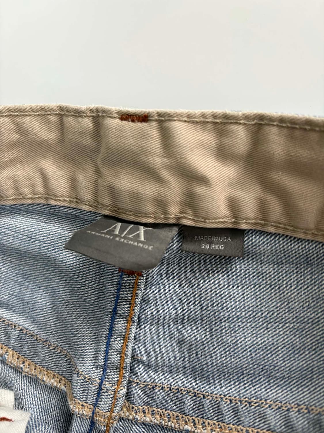 [30] 아르마니 익스체인지 백프린팅 데님 팬츠 made in usa 상품이미지4
