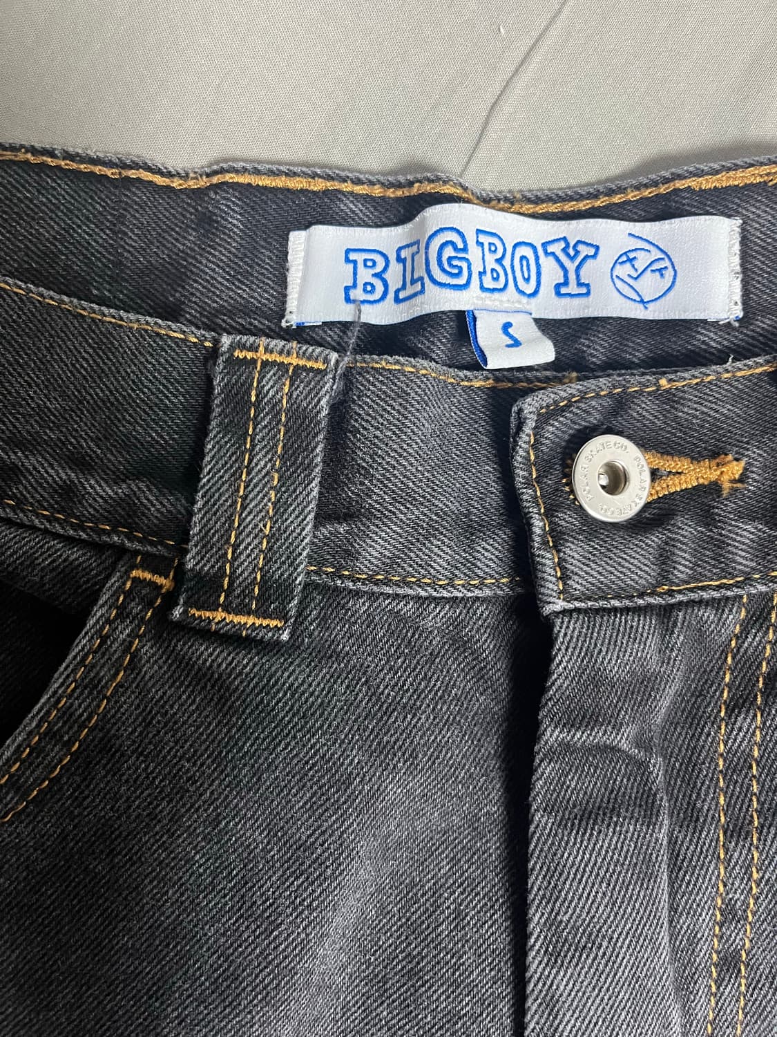폴라스케이트 빅보이펜츠 워시드블랙 구형[S] 상품이미지4