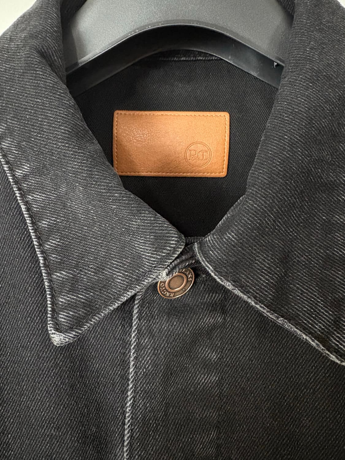 렉토 빈센트 데님 트러커 자켓 블랙  상품이미지4