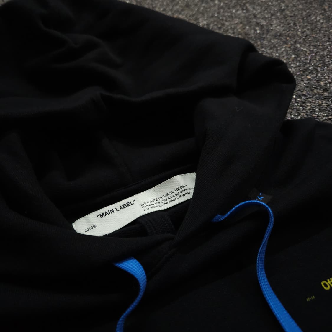 오프화이트 아크릴 애로우 빅로고 후드 티셔츠 (XL) 상품이미지6