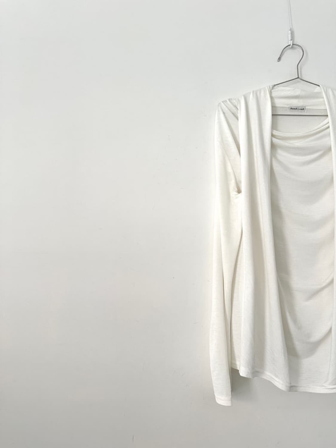 Elegance drape tencel top / white 상품이미지7