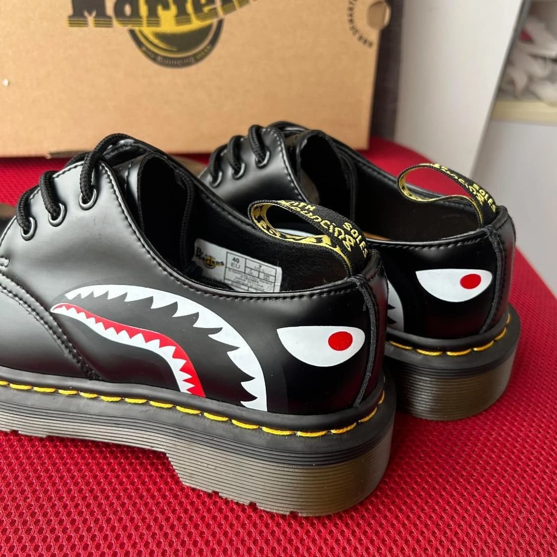 닥터마틴 x 마스터마인드 x 베이프 1461 블랙 280 상품이미지5