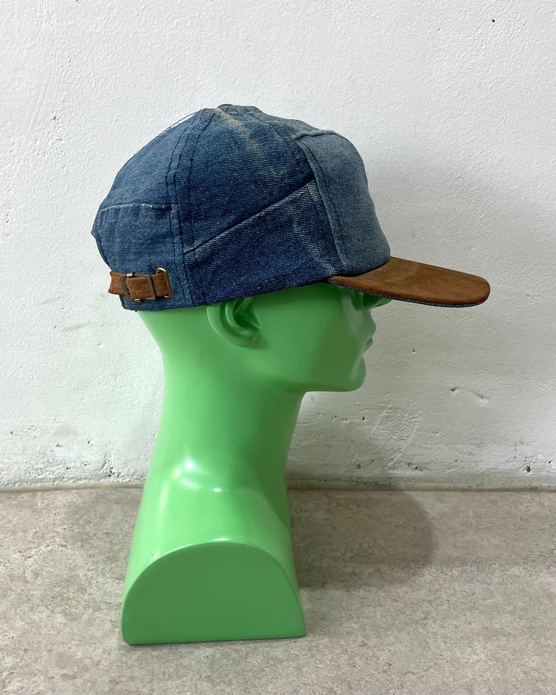 denim patchwork brown cap hat  상품이미지6