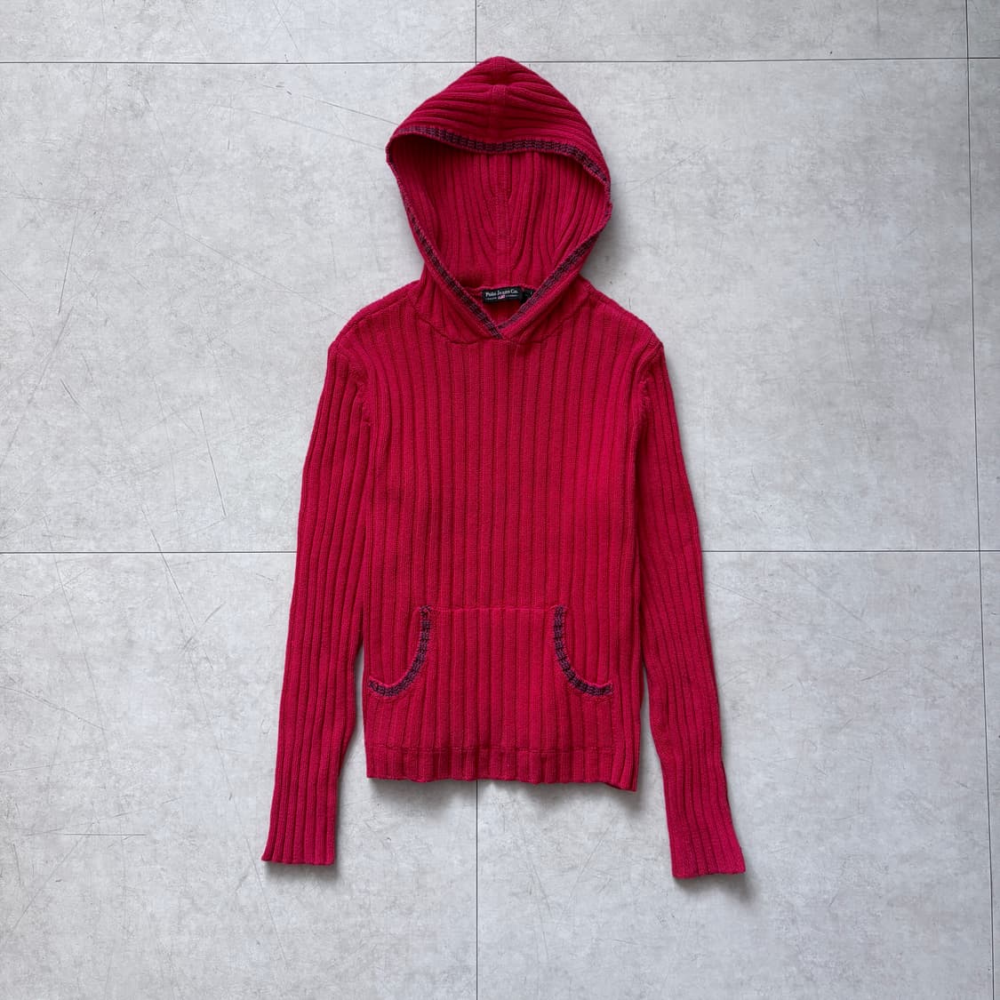 우먼즈) 폴로 진스 골지 코튼 후디 상품이미지1