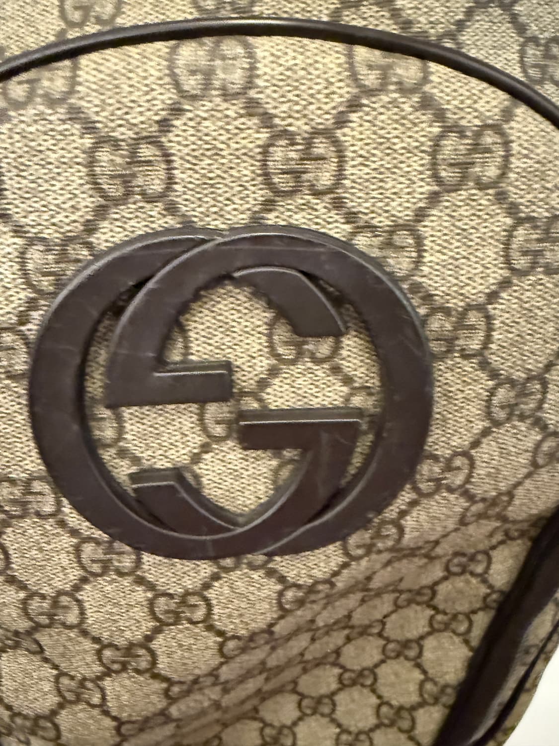 구찌 정품 GG 인터로킹 수프림 캔버스 백팩 상품이미지5