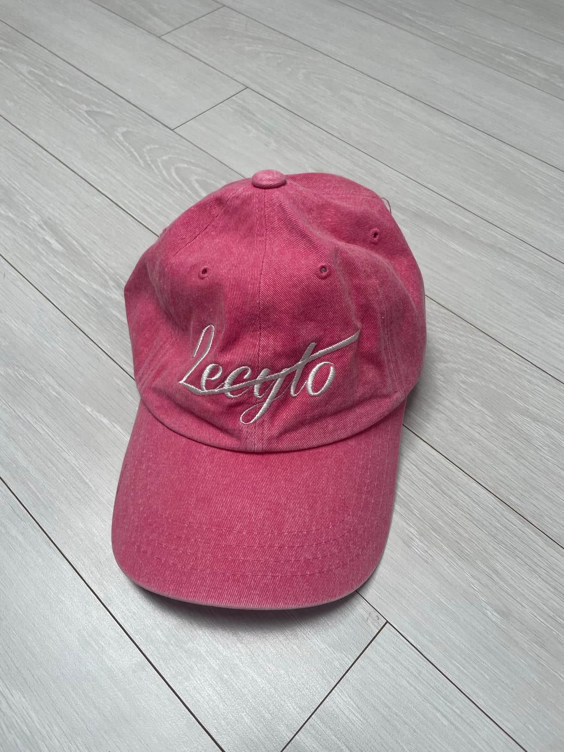 레씨토 WASHED LOGO BALL CAP_[PINK] 상품이미지1