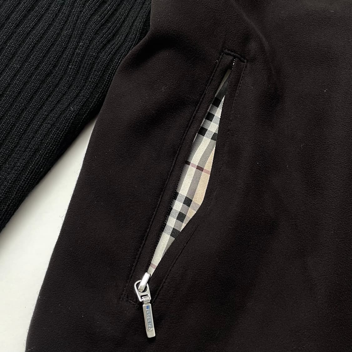 [BURBERRY] black label knit zip-up (3) 상품이미지3