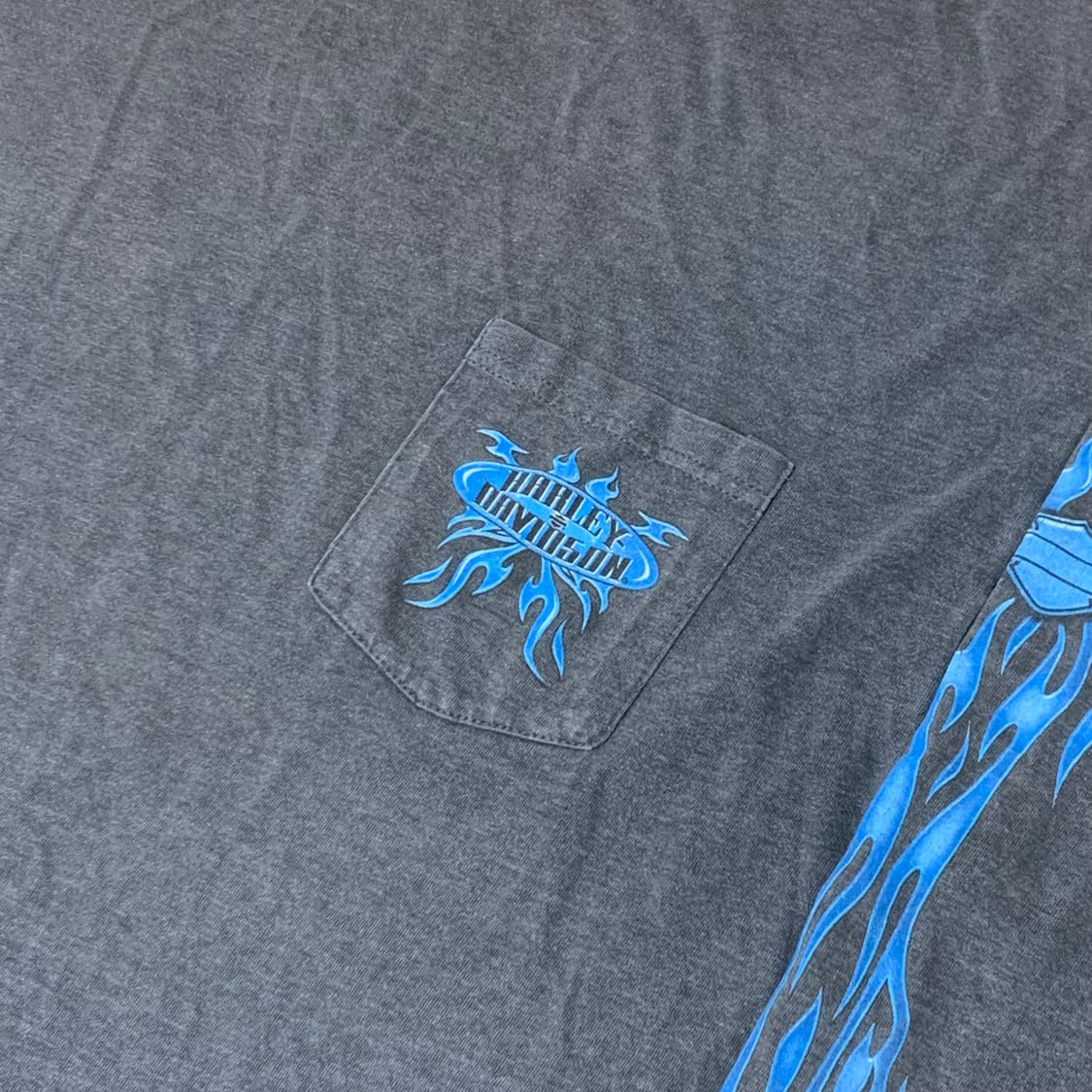 hd blue flame pocket long sleeve 상품이미지2