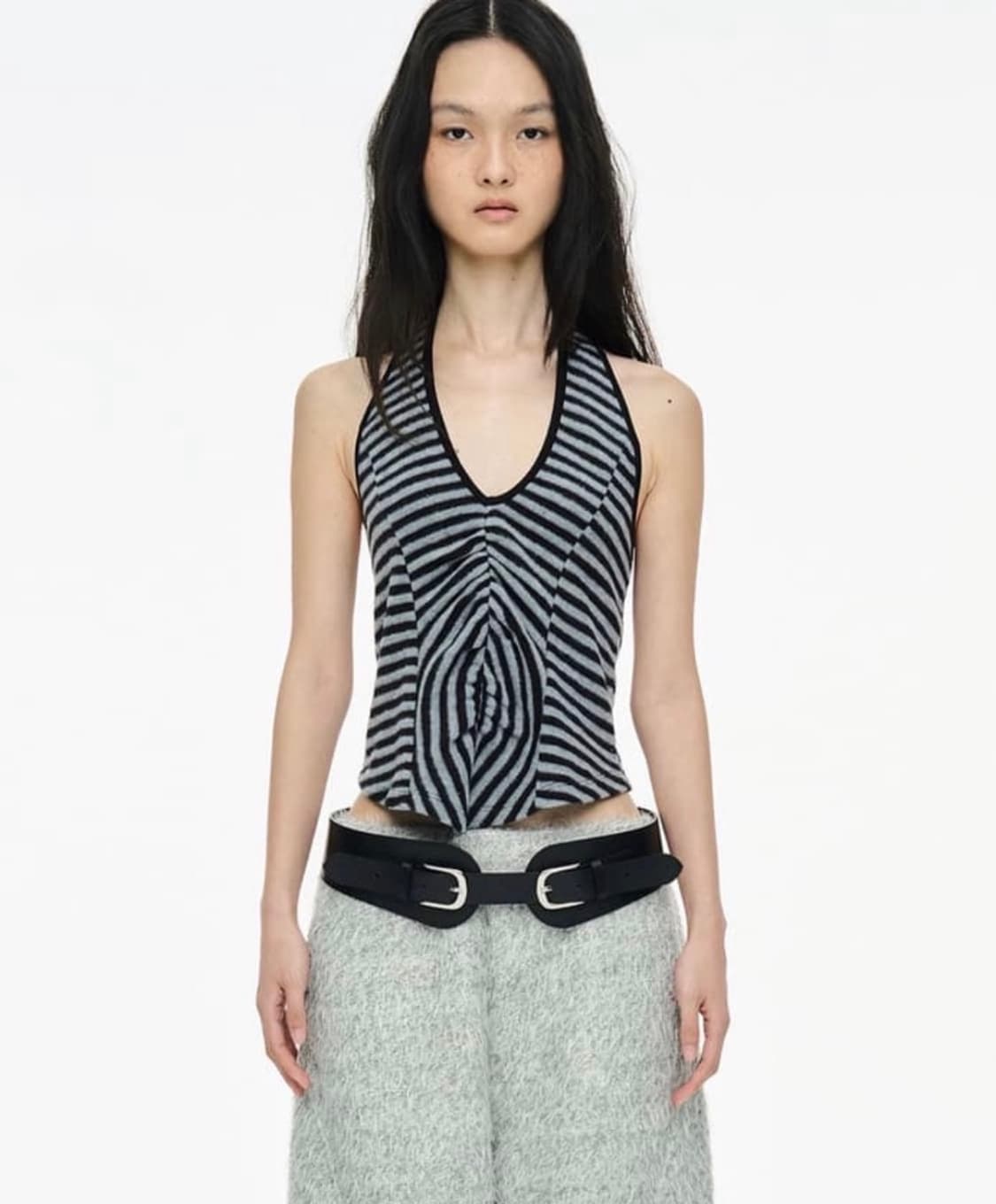 세릭 FLUFFY STRIPE SLEEVELESS 상품이미지1