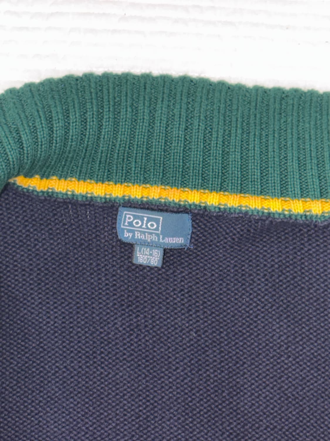 폴로 빈티지 니트 집업 상품이미지3