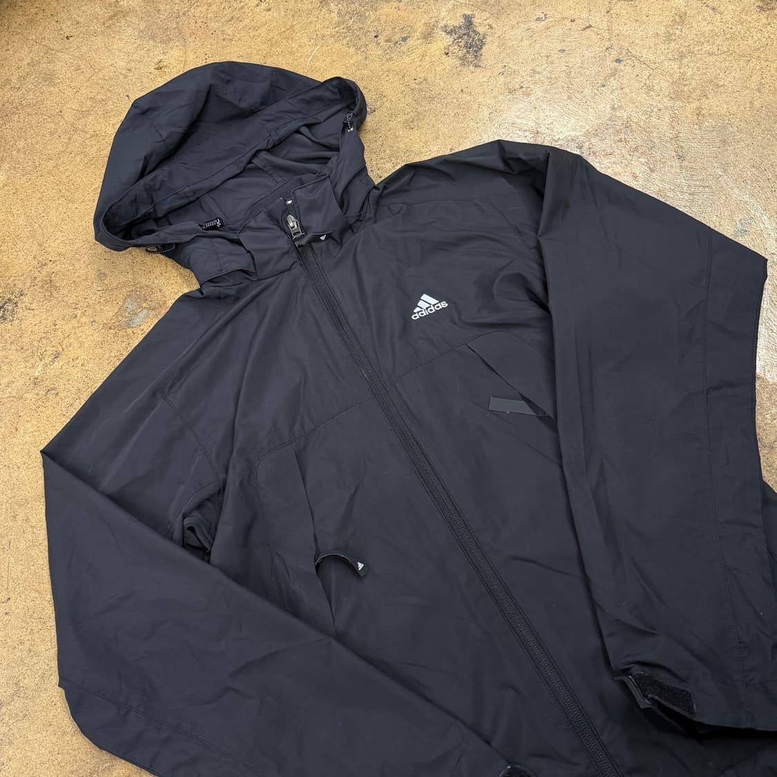 [정품/M] 아디다스 블랙 후드 바람막이 자켓 b10 상품이미지1