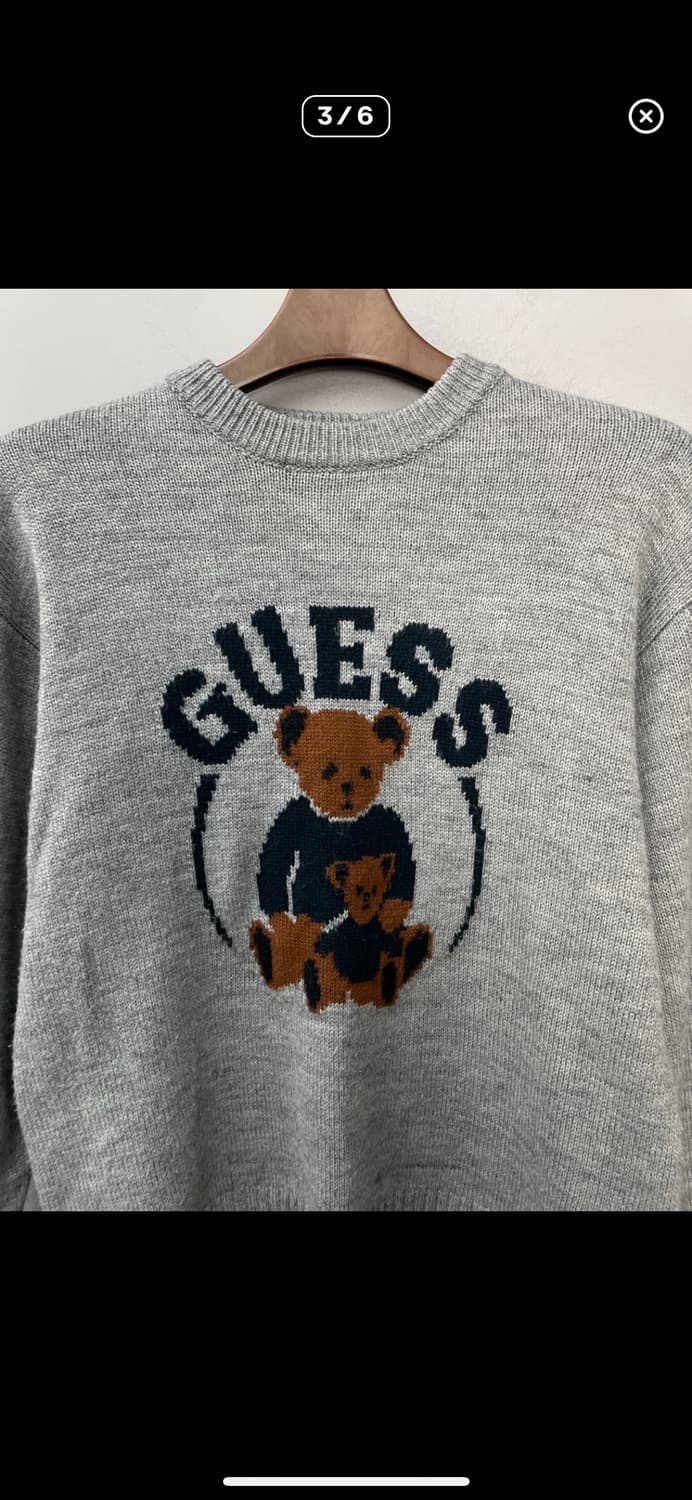 게스진스 곰돌이 그레이 니트 A3110 상품이미지3