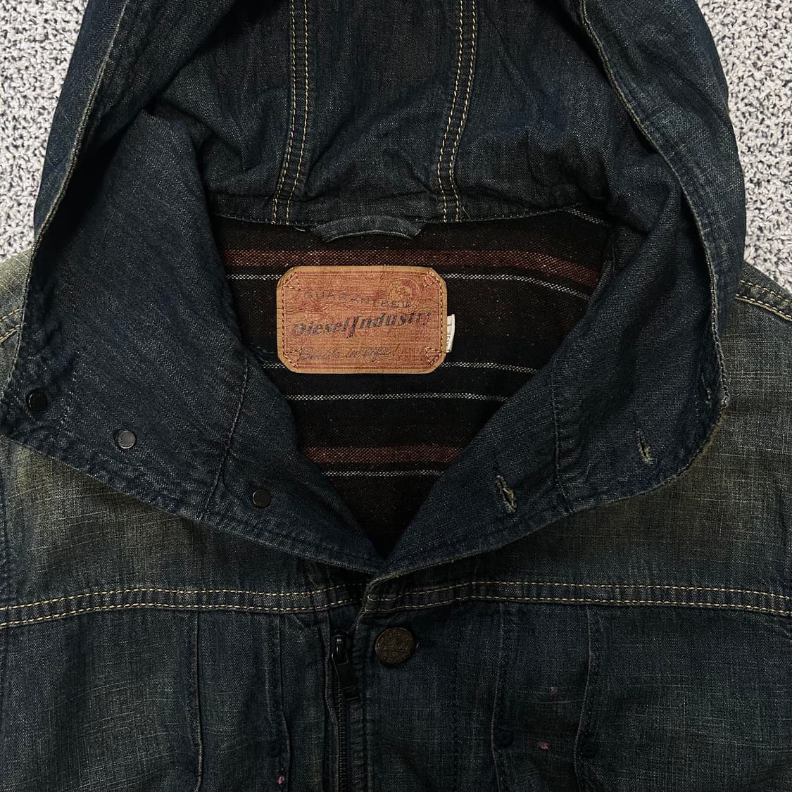Diesel Washed Denim Hood Jacket 상품이미지7