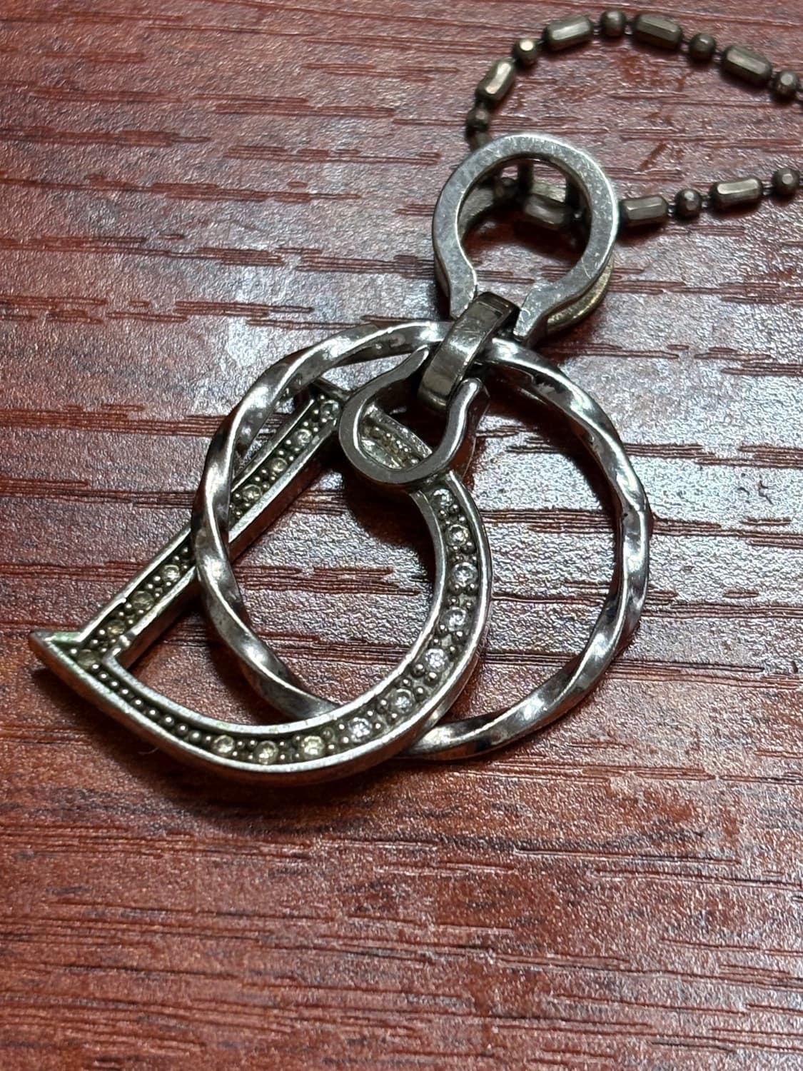 Vintage Dior D logo 925 silver 목걸이 상품이미지3