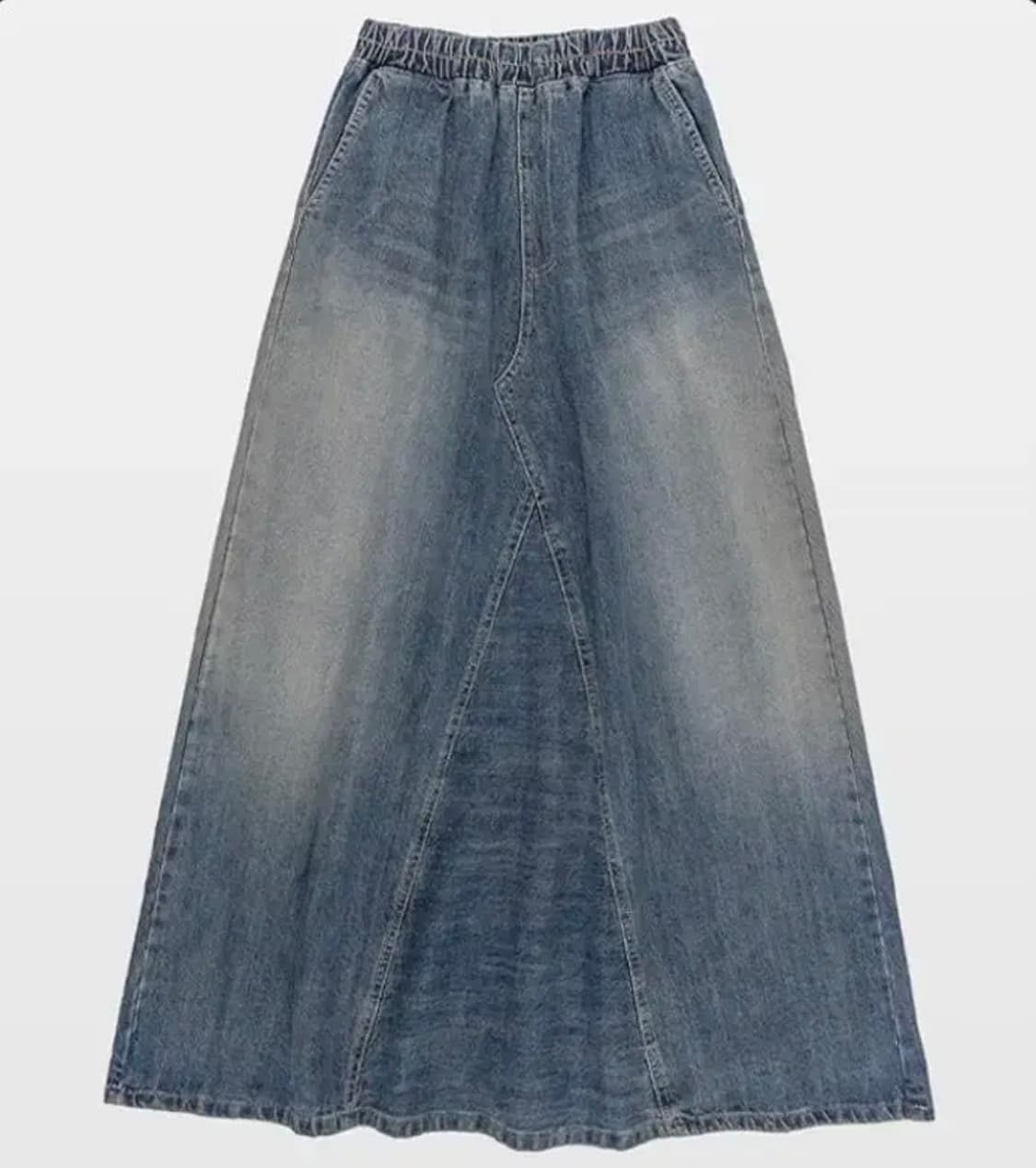 라우코하우스 빈티지 인시전 맥시 데님 스커트 상품이미지1