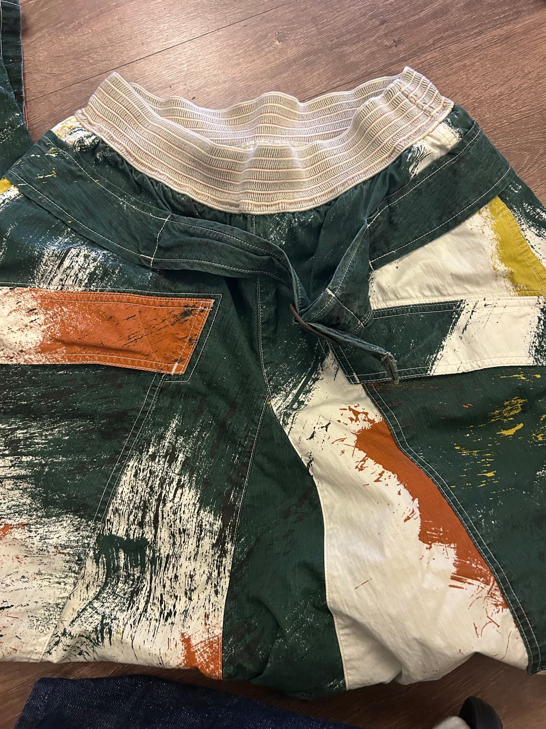 캐피탈 립스탑 팬츠 GREEN CREAM BRUSH camo 상품이미지1