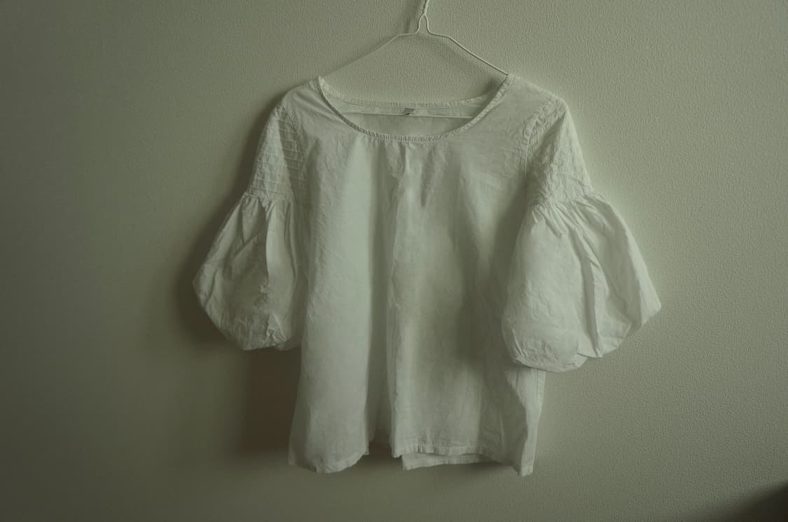코튼 퍼프 블라우스 cotton puff blouse 상품이미지1