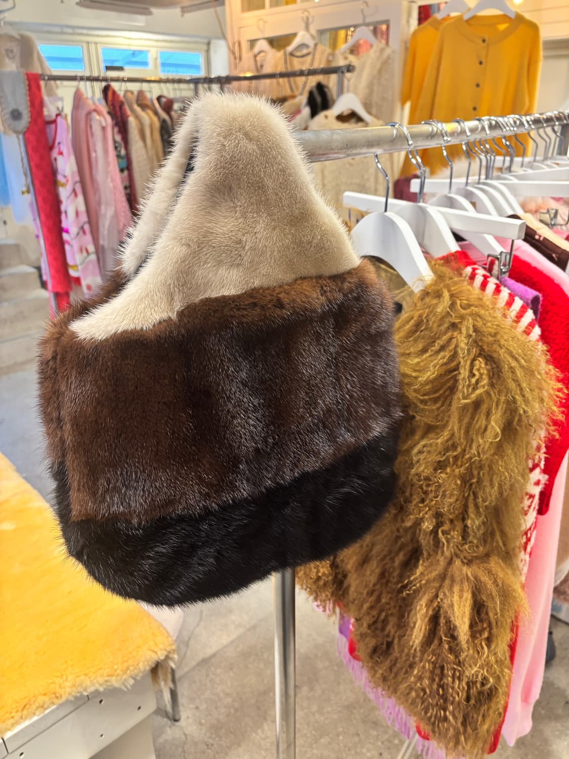 리메이크 빈티지 트리오 밍크 토트백 상품이미지4