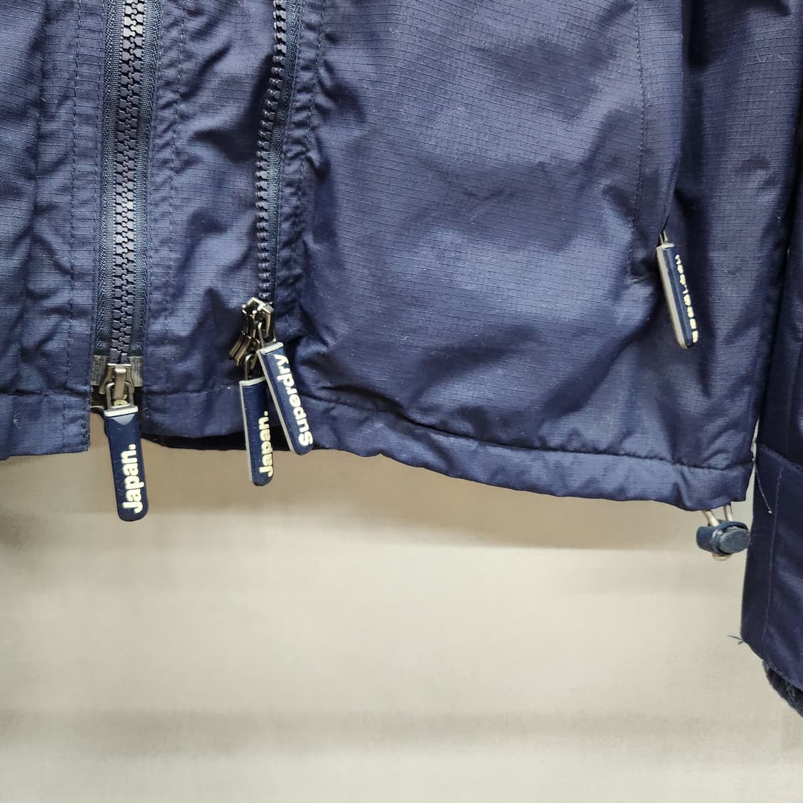 슈퍼드라이브 로고 3중지퍼 후드 기모 스트링자켓 M(L) 상품이미지4