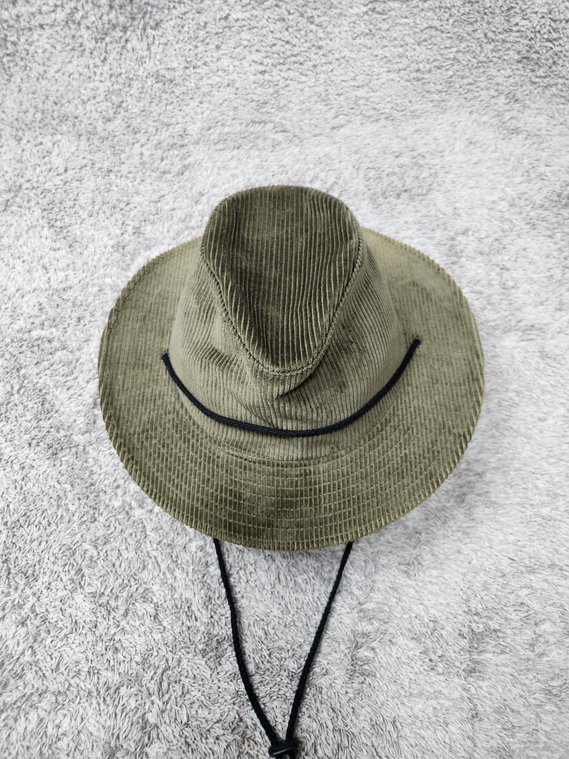 코듀로이 벙거지 모자 카키 새제품 상품이미지3