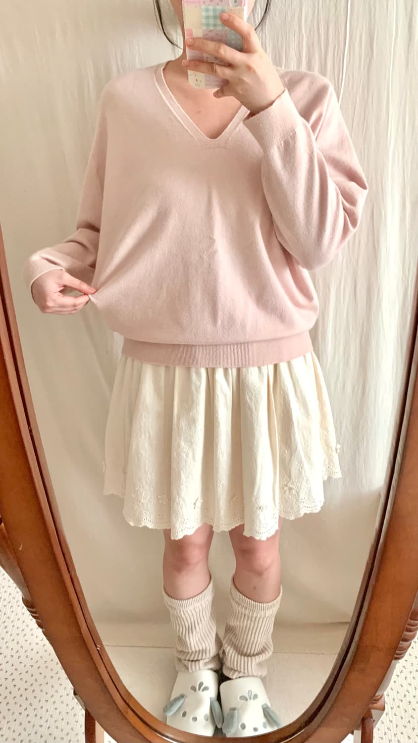 파스텔핑크 딸기우유 아방 니트 상품이미지3