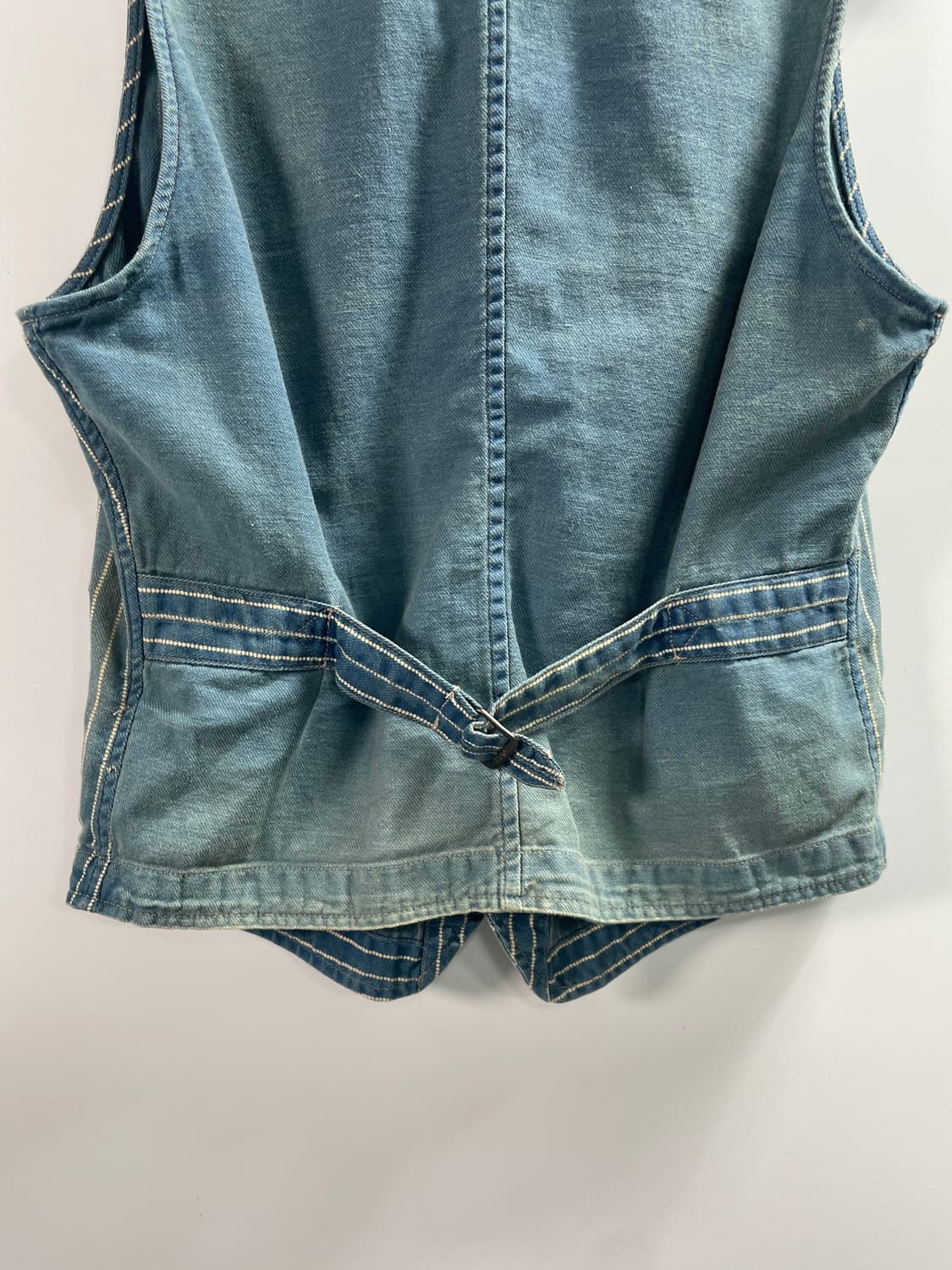 더블알엘 인디고 스트라이프 베스트 조끼 (on.245) 상품이미지4