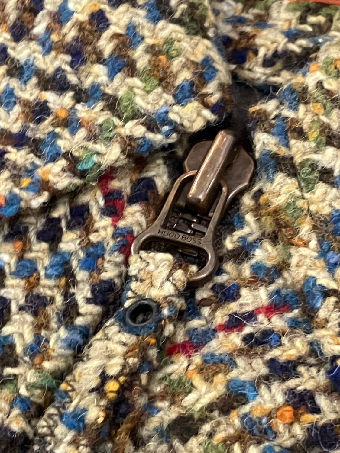 00s 휴고보스 아카이브 울 트위드 봄버자켓 베이지 상품이미지2