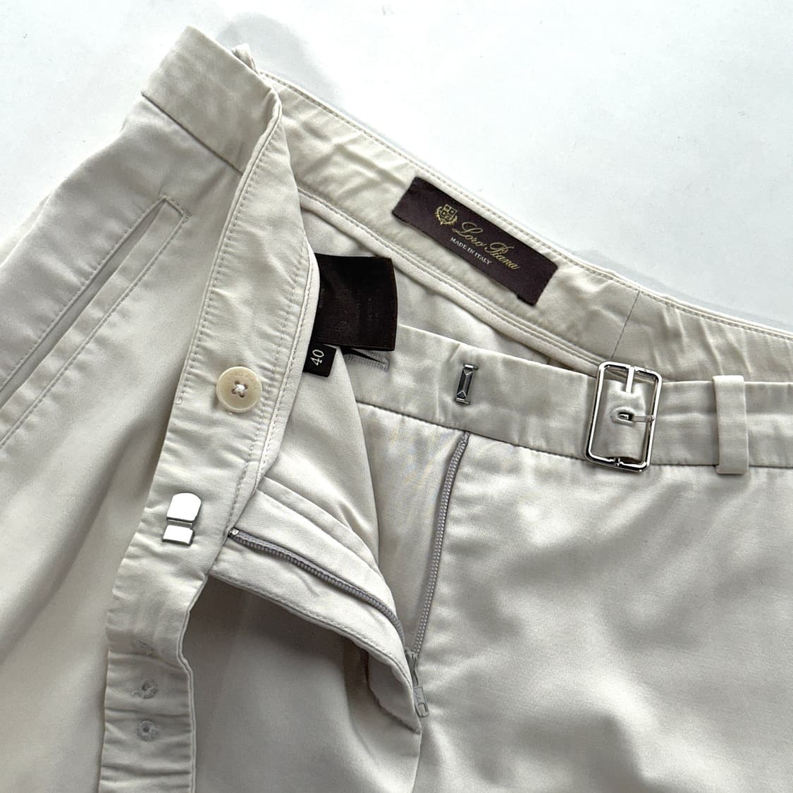 로로피아나 슬릿 헴 코튼 트라우저 상품이미지2