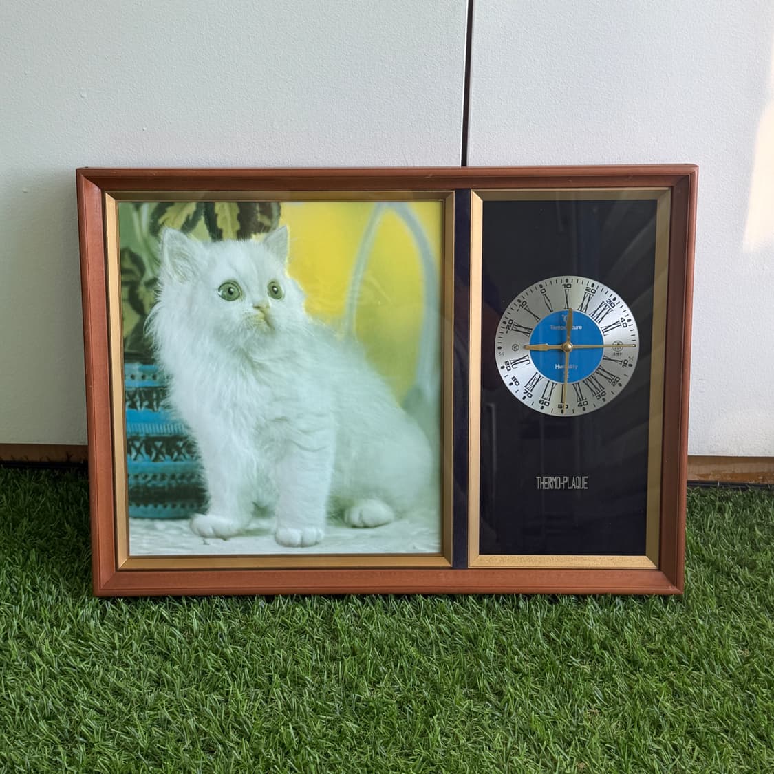 일본 고전 빈티지 쇼와 레트로 고양이 시계 액자 인테리어 소품 상품이미지8