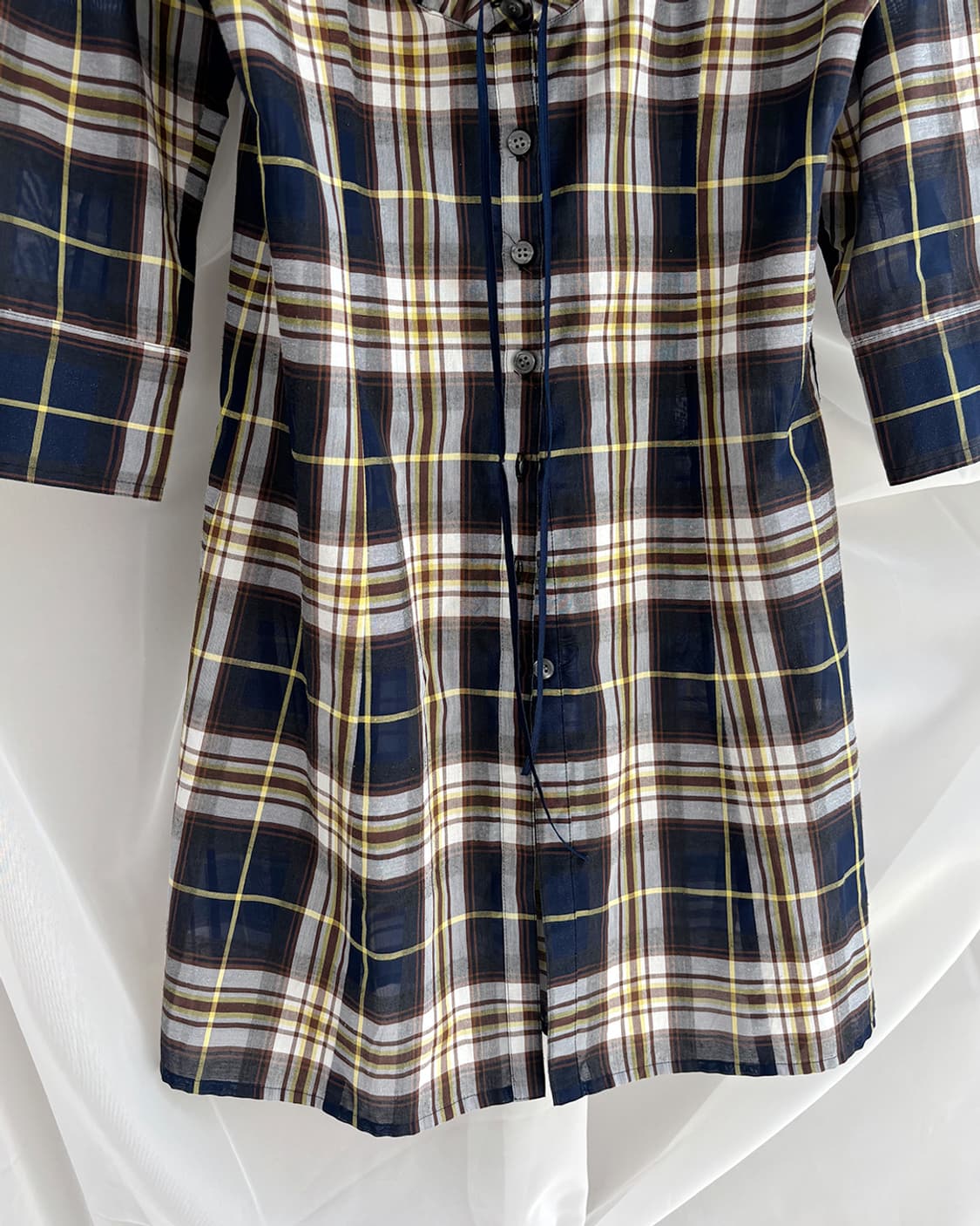 seize neck frill strap unique shirt 상품이미지4