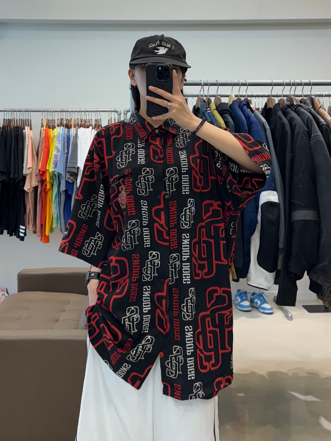스눕독 SDC 올드스쿨 레이온 반팔 셔츠 상품이미지5