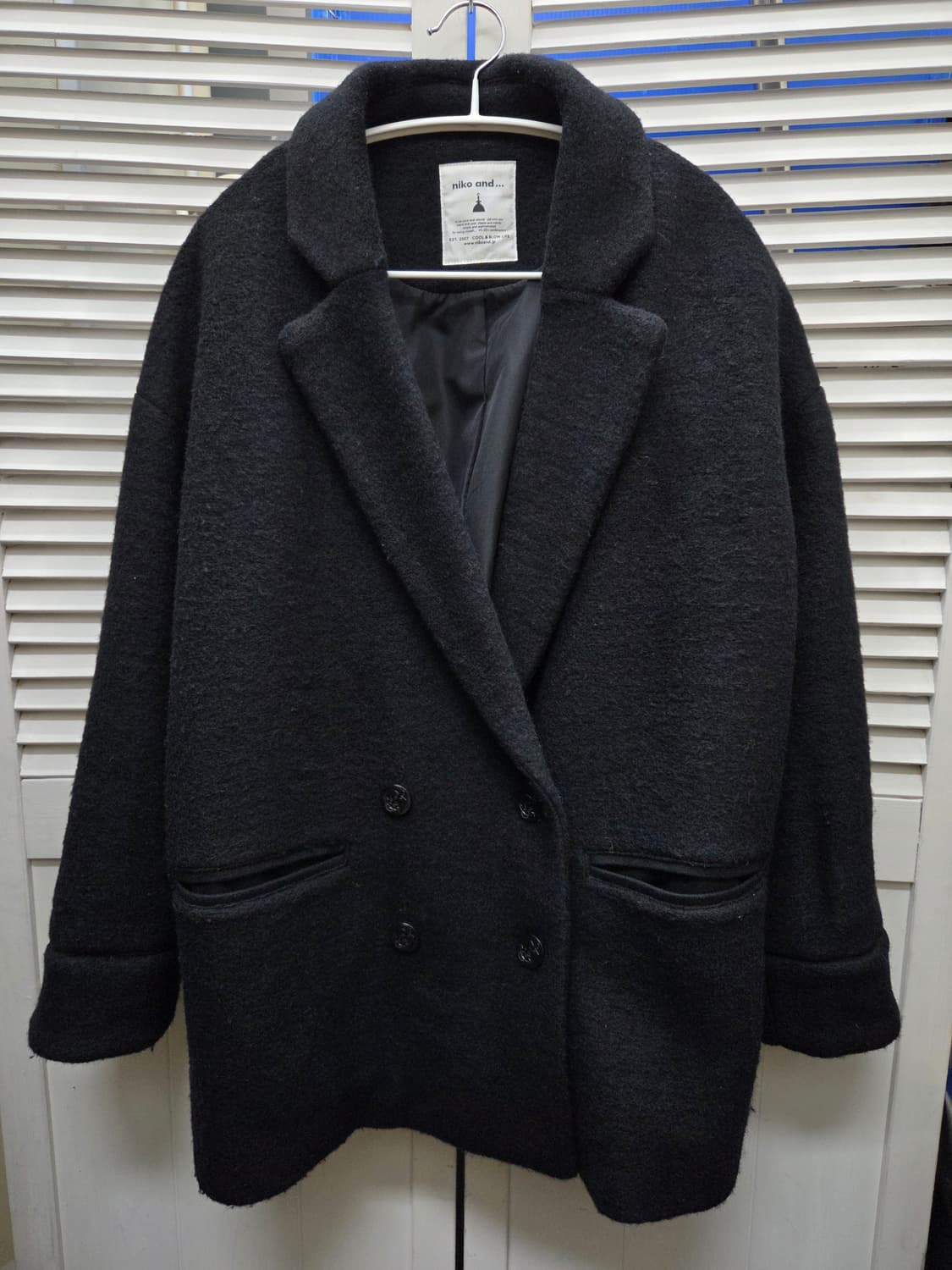 니코앤드 울 더블 코트 상품이미지1