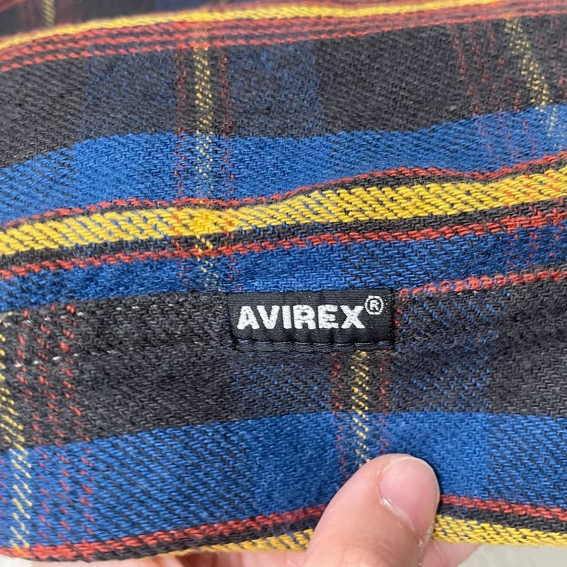 USA AVIREX 헤비 체크 셔츠 XL 상품이미지5