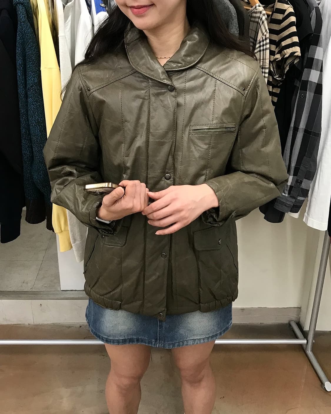 일본 빈티지 레더 자켓 상품이미지8