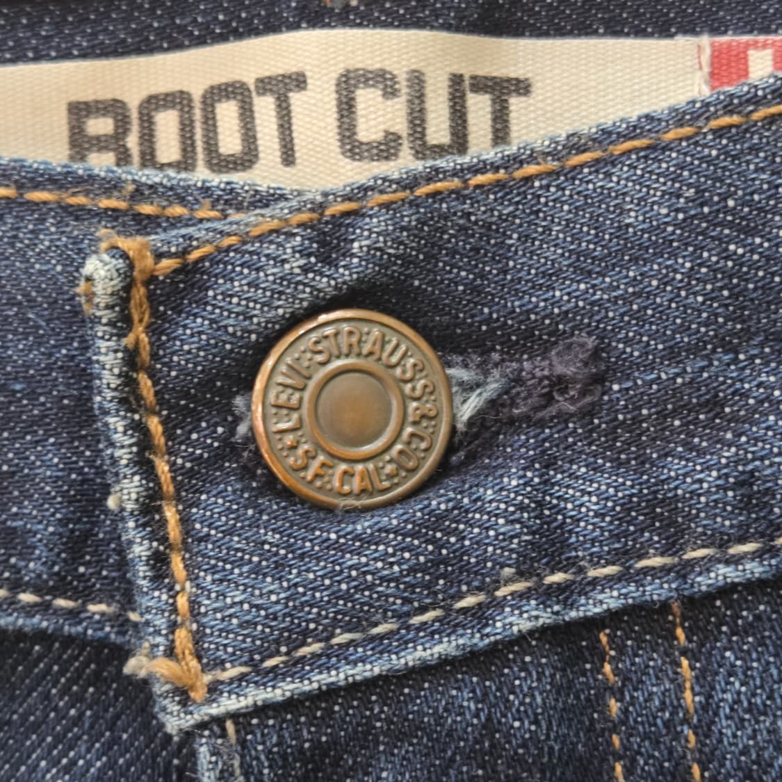 [34] 00’s Levi’s 527 부츠컷 데님팬츠 (인디고) 상품이미지4