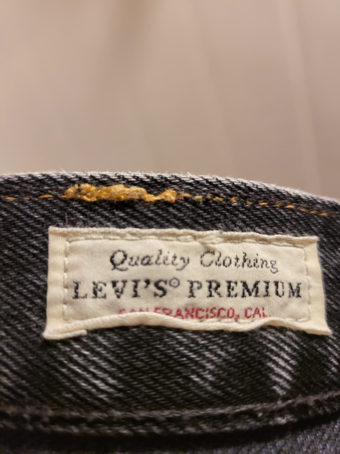 리바이스 501 프리미엄 흑청 데님 W31 L32 상품이미지6