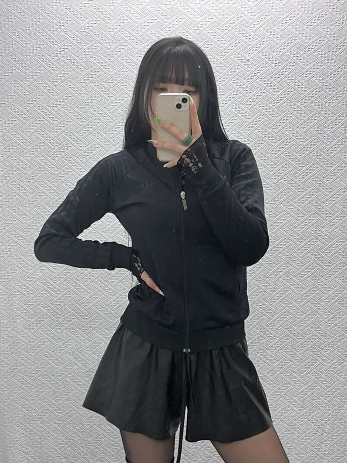 아디다스 유로파 슈퍼걸 시크 올블랙 져지 집업 90 C09109 상품이미지2