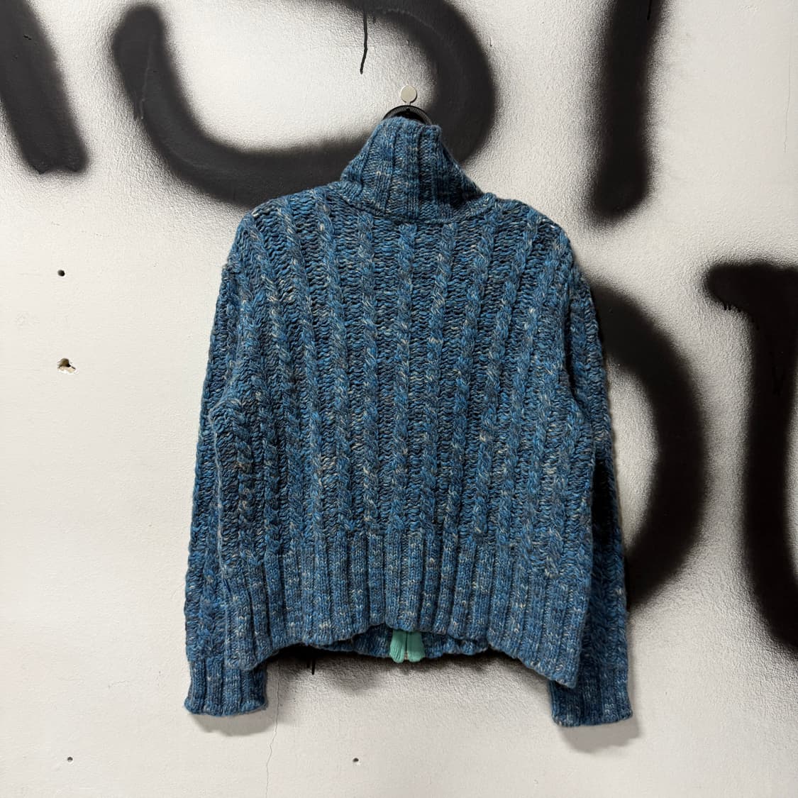 VTG 빈티지 하이넥 크롭 집업 니트 자켓 상품이미지2