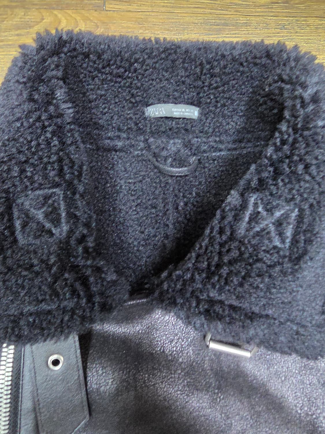 자라 바이커 무스탕 거의새거 상품이미지3