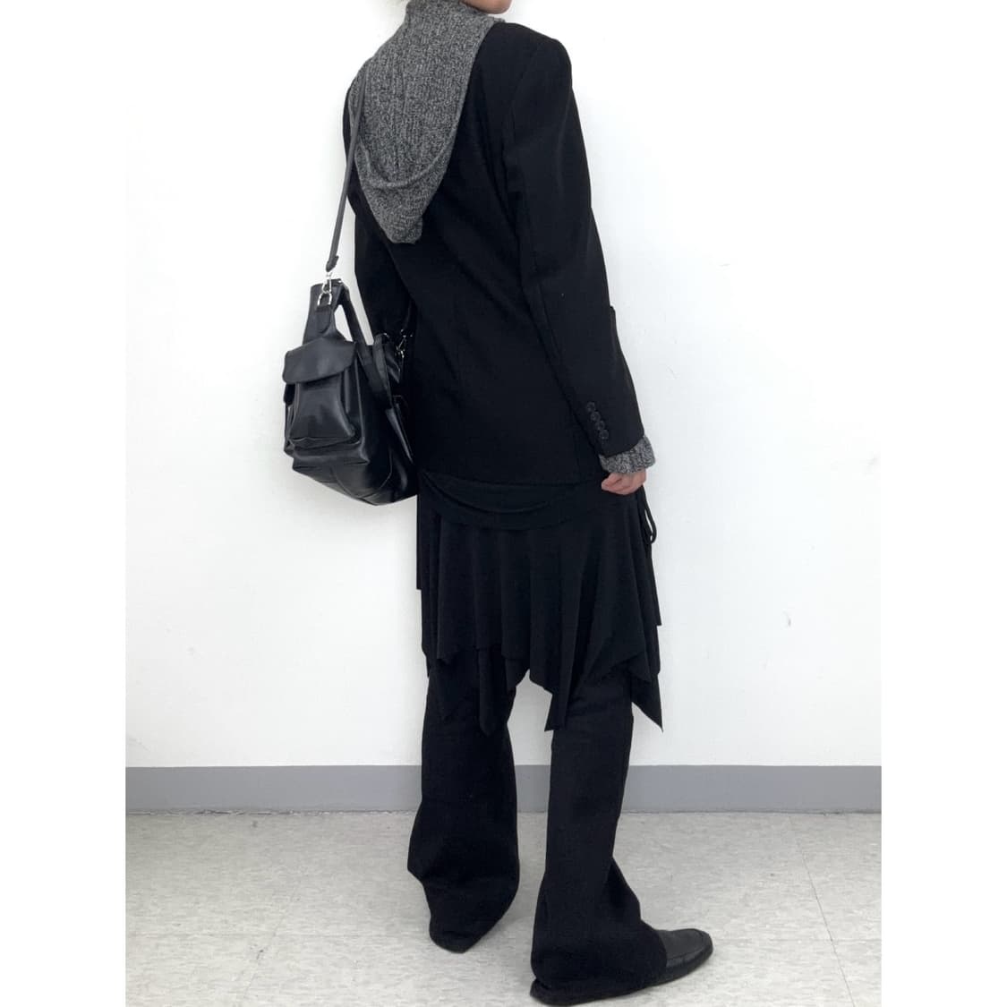 빈티지 블랙 울 블레이저 자켓 상품이미지4