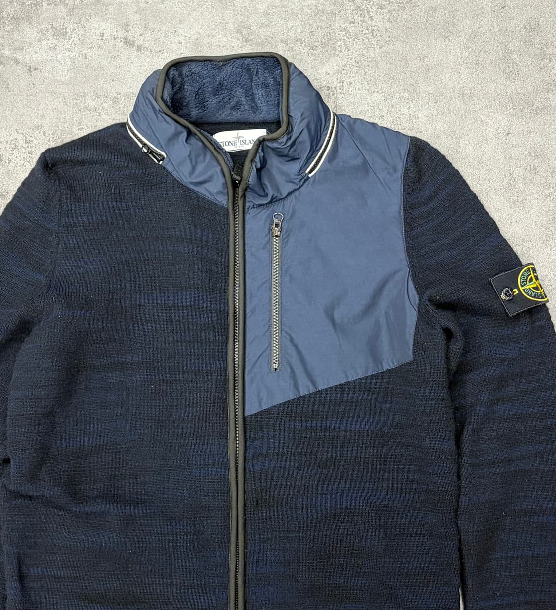 스톤아일랜드 니트 블루종 점퍼 상품이미지3