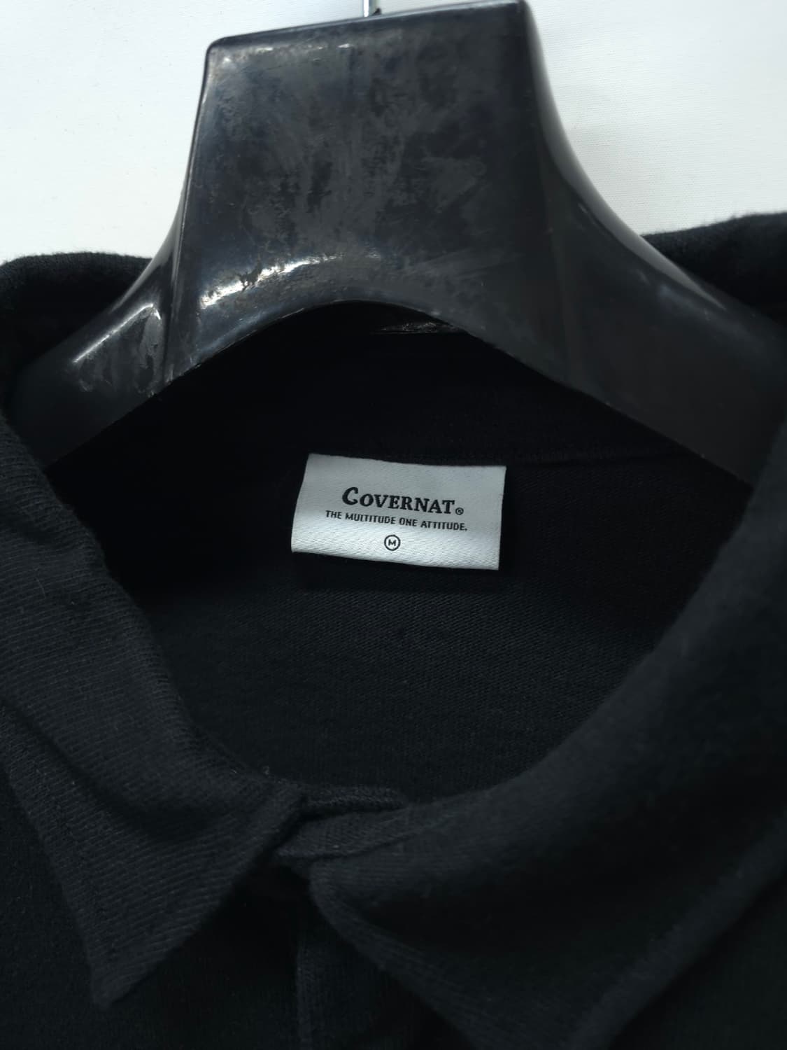 커버낫 스트라이프 배색 카라 맨투맨 (M사이즈) 상품이미지4