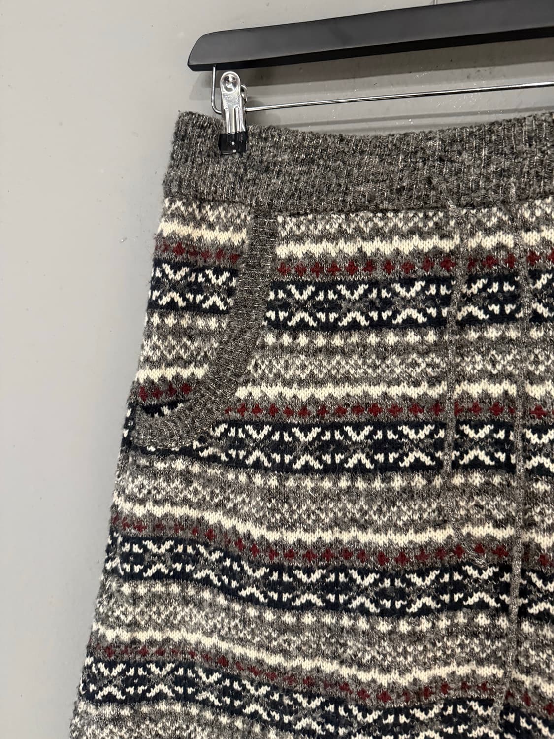 winter pattern knit midi skirt 상품이미지7