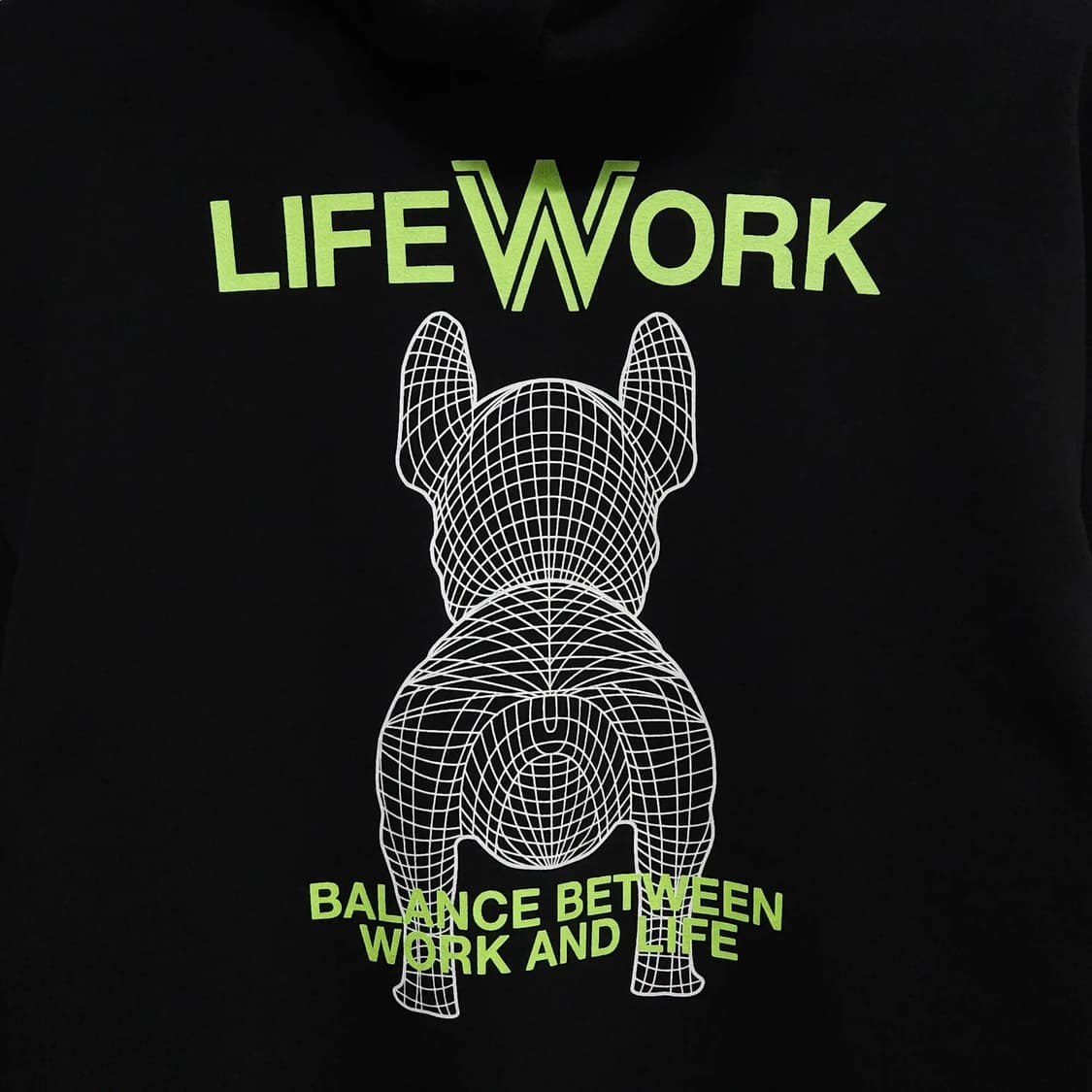95~100)LIFEWORK 라이프워크 라독 후드티 블랙 상품이미지6