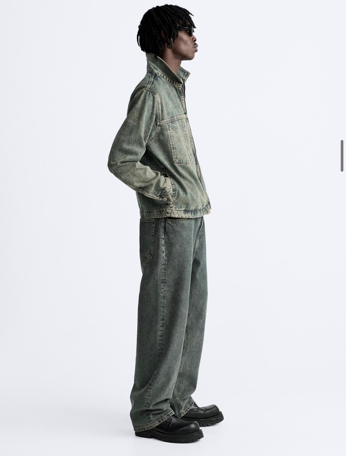 M 자라 빈티지 워싱 데님 자켓 상품이미지3