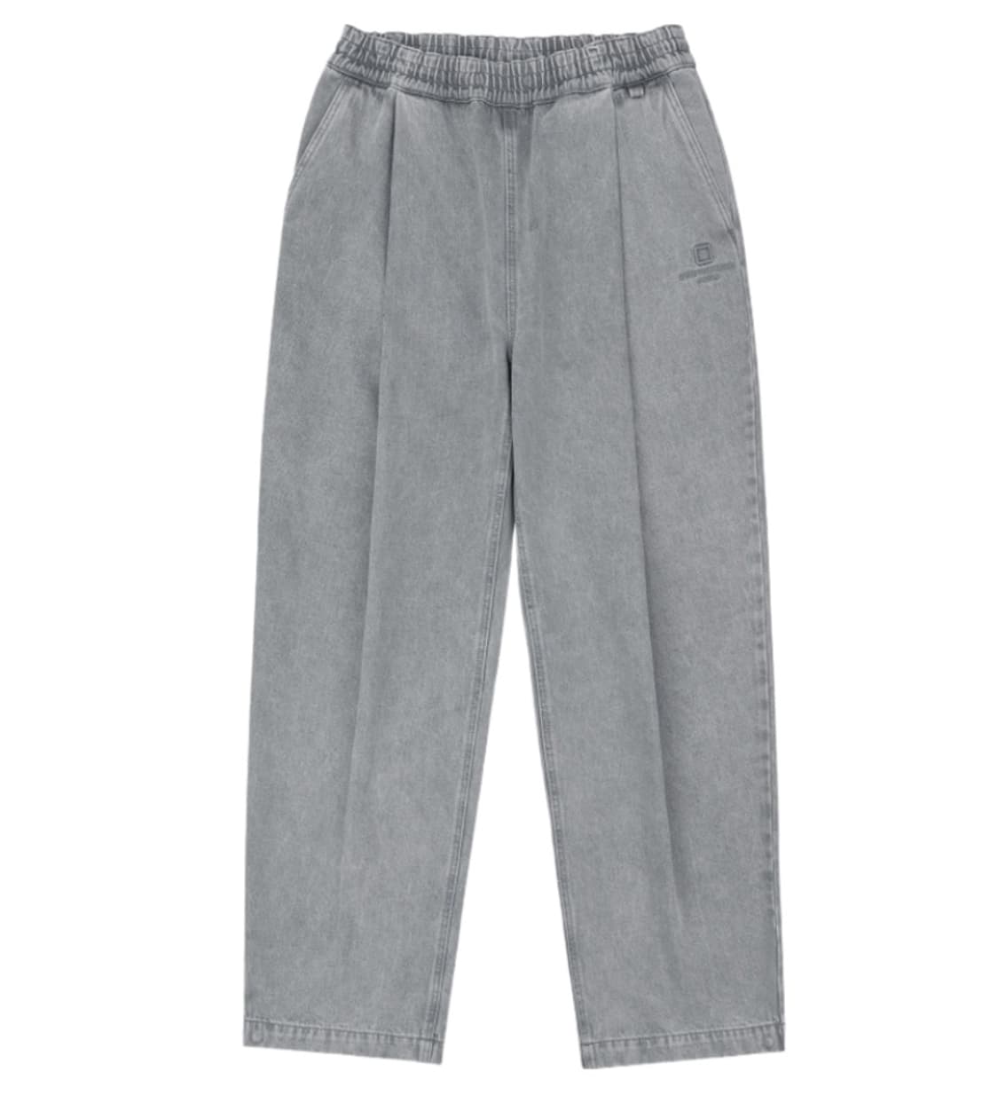 우영미 24 S/S 밴딩 원턱 그레이 데님 팬츠 상품이미지1